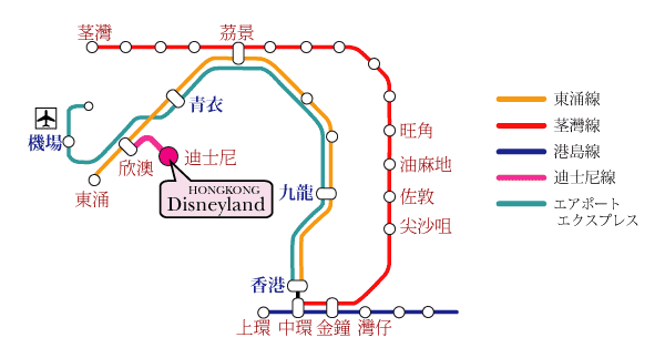 香港簡易路線図