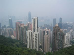 ビクトリアピークからの香港景色