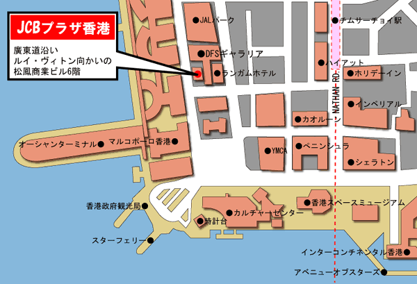 JCBプラザ香港の地図